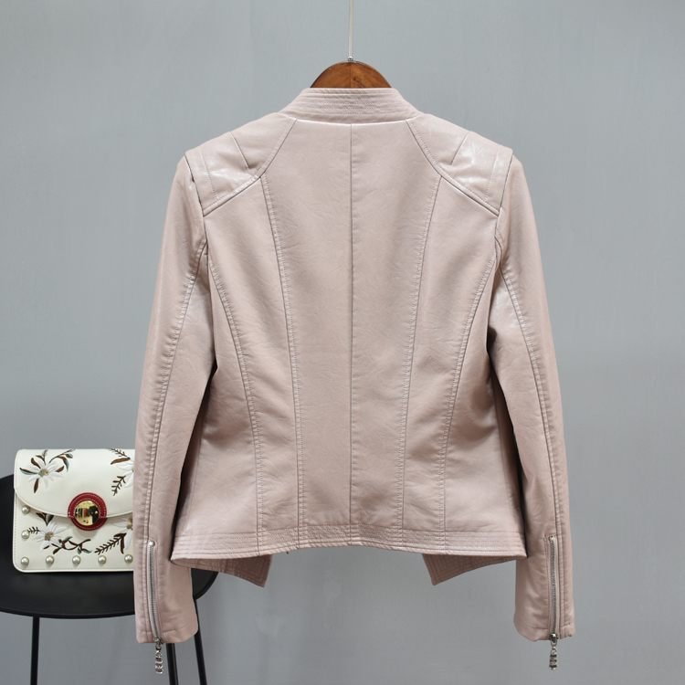 women leather jacket spring autumn clothing slim motorcycle PU leather jacket female short zipper fashion Tops Coat 2030 201020
