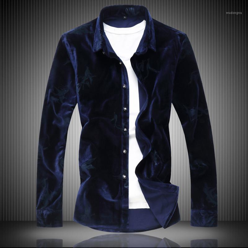 2021 men's blue & black velvet long sleeves Business casual shirt mens cotton and velours Dress shirts Male Camisas 6XL 7XL1, White;black
2021 men's blue & black velvet long sleeves Business casual shirt mens cotton and velours Dress shirts Male Camisas 6XL 7XL1, White;black