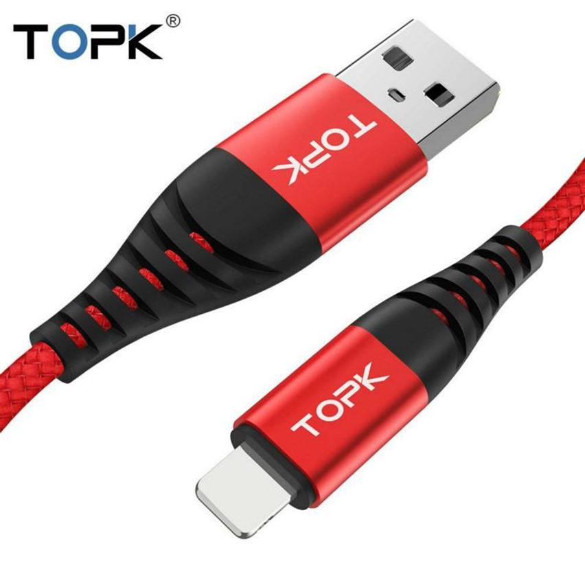 Best Choice TOPK AN42 1M High Tensile Nylon Braided Lightning Cable For Phone 8 7 x 11 PRO MAX FY7421, Black
Best Choice TOPK AN42 1M High Tensile Nylon Braided Lightning Cable For Phone 8 7 x 11 PRO MAX FY7421, Black