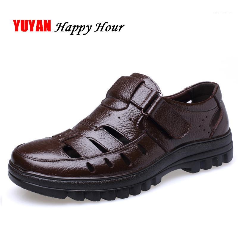 Genuine Leather Sandals Men Summer Shoes Non-slip Men's Sandals Soft Casual Footwear ZHK2891, Black 
Genuine Leather Sandals Men Summer Shoes Non-slip Men's Sandals Soft Casual Footwear ZHK2891, Black