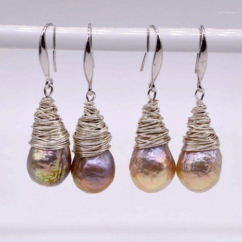 Fashion rainbow pearl earrings, natural color, baroque pearls, 925 sterling silver, handmade, creative earrings for women1
Fashion rainbow pearl earrings, natural color, baroque pearls, 925 sterling silver, handmade, creative earrings for women1