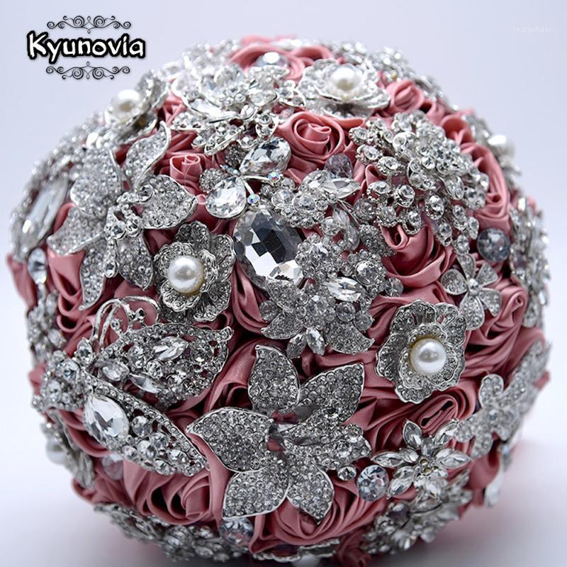 Decorative Flowers & Wreaths Silver Brooch Bouquet High-end Custom Wedding Bridal Bouquets Blush Pink Satin Roses Rhinestone Flower Crystal, Blue
Decorative Flowers & Wreaths Silver Brooch Bouquet High-end Custom Wedding Bridal Bouquets Blush Pink Satin Roses Rhinestone Flower Crystal, Blue