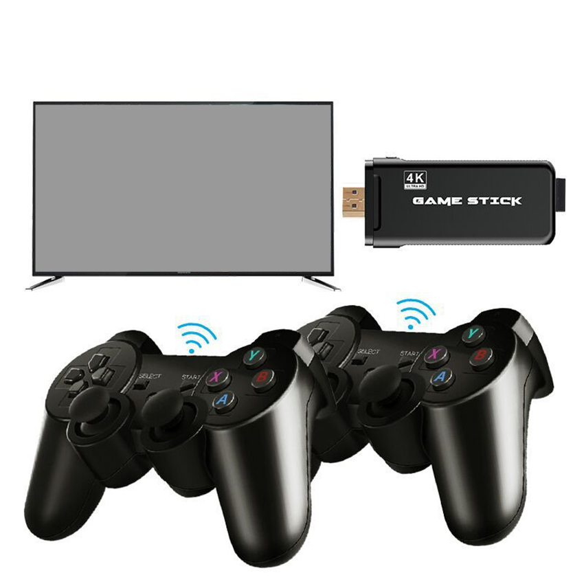 EMX-L41 U8 4K TV Video Games Stick LINUX System Retro Classic 64 Bit Games With 2.4G Wireless Controller HDTV Output for Dual Players Gift
EMX-L41 U8 4K TV Video Games Stick LINUX System Retro Classic 64 Bit Games With 2.4G Wireless Controller HDTV Output for Dual Players Gift