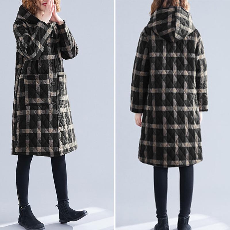 Womail winter coat women 2020 New Casual Plaid splice Long Sleeve Button Jackets Coat women Fashion Warm Slim Outwear, Black
Womail winter coat women 2020 New Casual Plaid splice Long Sleeve Button Jackets Coat women Fashion Warm Slim Outwear, Black