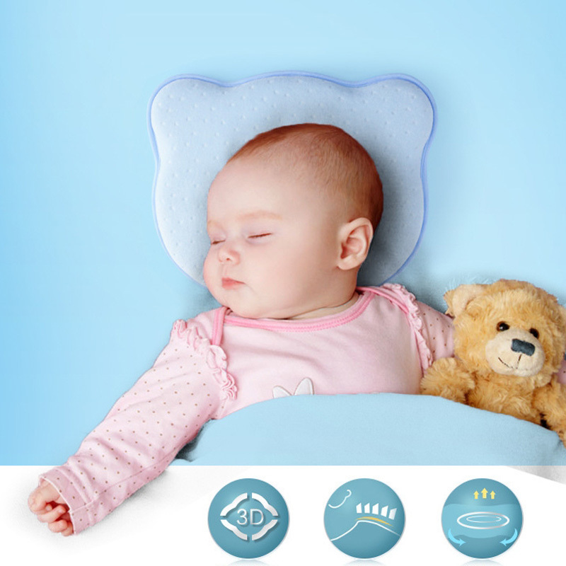 Memory Foam Baby Pillows Breathable Baby Shaping Pillows to Prevent Flat Head Ergonomic Newborns Pillow almofada infantil 0~ LJ201014