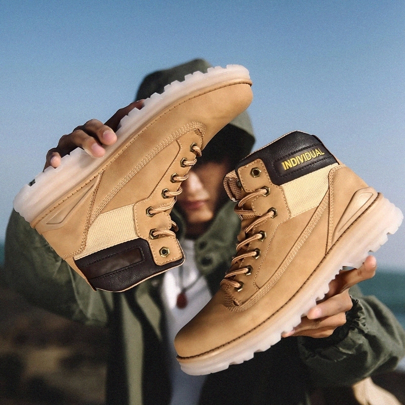Outdoor Boots Men Large Size 39-46 Leather Shoes Men England Style Male Ankle Boots Lace Up Anti-slip Booties Zapatos De Hombre #Uu20
Outdoor Boots Men Large Size 39-46 Leather Shoes Men England Style Male Ankle Boots Lace Up Anti-slip Booties Zapatos De Hombre #Uu20