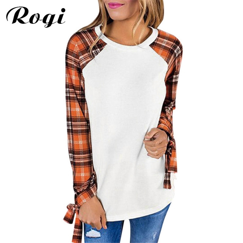 Rogi Poleras Y Tops Plaid Harajuku T-Shirts Women Long Sleeve Bow Baseball Tee Shirt Femme Streetwear Ladies Chic Tops Y200109, White
Rogi Poleras Y Tops Plaid Harajuku T-Shirts Women Long Sleeve Bow Baseball Tee Shirt Femme Streetwear Ladies Chic Tops Y200109, White
