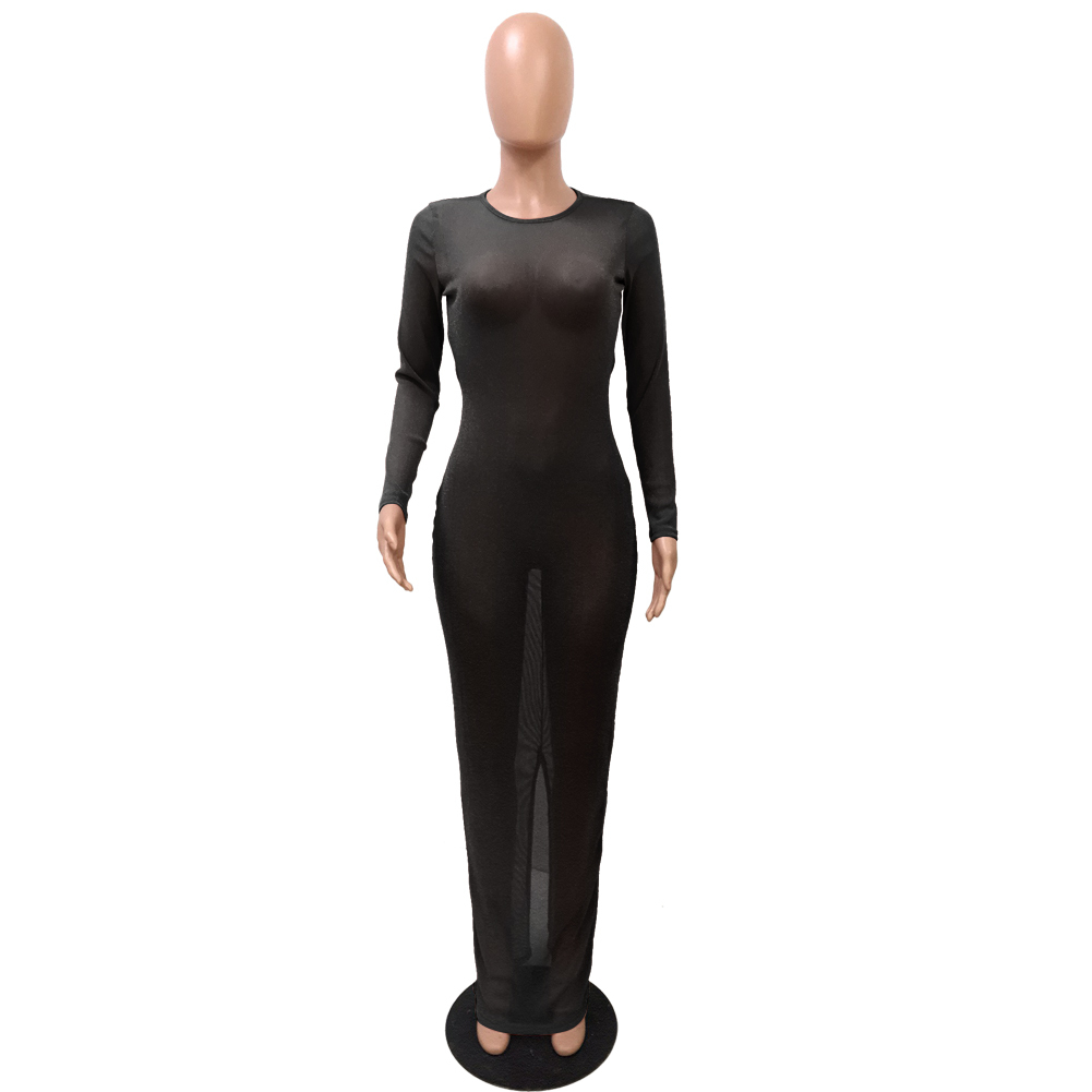 2021 New Women' Fashion Long Bodycon Maxi Mesh Perspective Full Sleeve Without Backrest Sexy Club Night Bandage of That Dress HSDT, Pink
2021 New Women' Fashion Long Bodycon Maxi Mesh Perspective Full Sleeve Without Backrest Sexy Club Night Bandage of That Dress HSDT, Pink