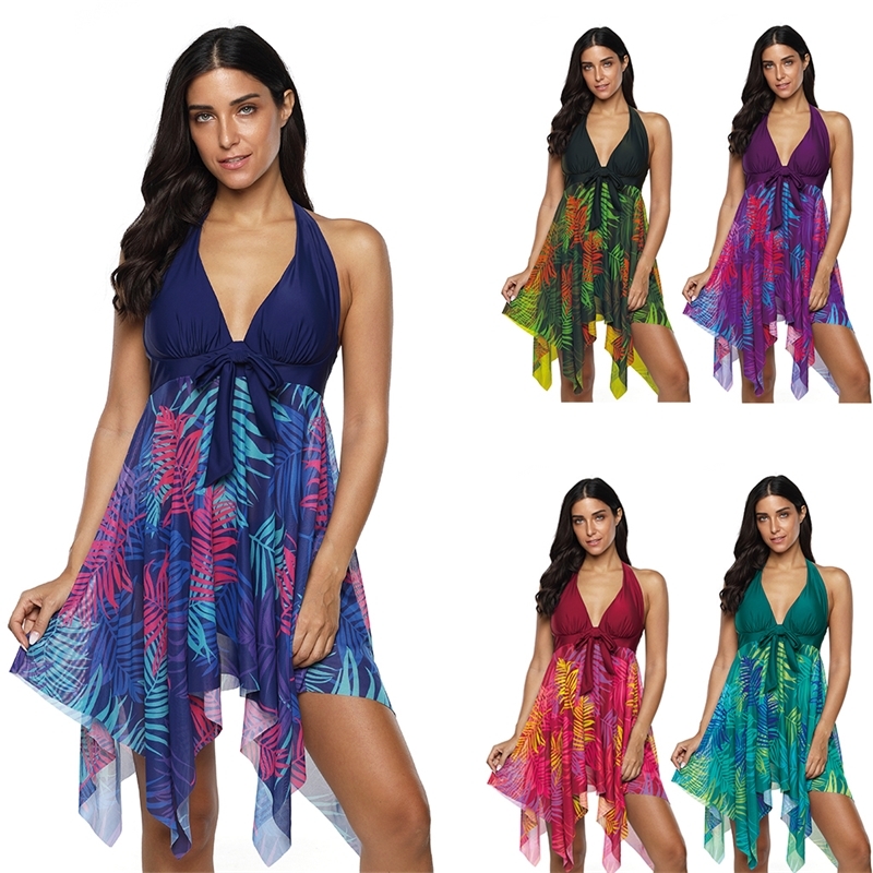 Womens Forest Leaves Printing Deep V Neck Halter Bikini Set Sexy Tankini Push Up Swimsuits Swimwear Plus Size XL-5XL Y200319, Black
Womens Forest Leaves Printing Deep V Neck Halter Bikini Set Sexy Tankini Push Up Swimsuits Swimwear Plus Size XL-5XL Y200319, Black