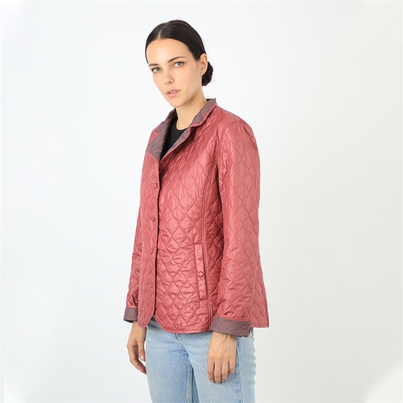 Women's Down Jacket Short Parka Warm Coat Thin Cotton Quilted Vintage Lightweight Vest for Ladies Quality Clothes Outwear Y201001