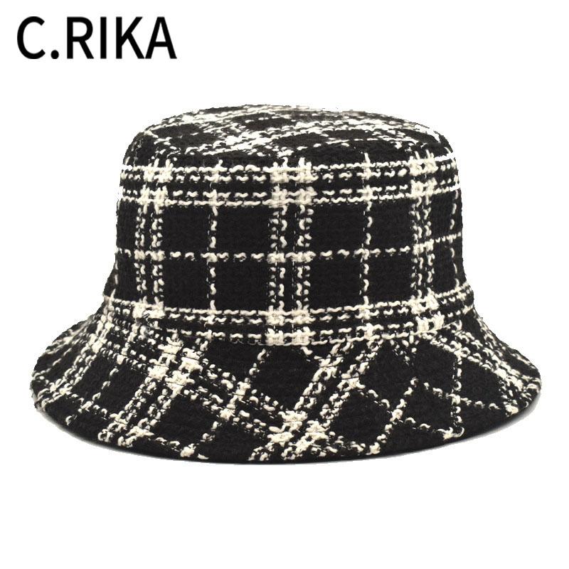 New Bucket Hats Women Autumn Winter Tweed Plaid Japanese Style Vintage Hat Bob Ladies Girls Elegant Chic Fisherman Hat Panama, White
New Bucket Hats Women Autumn Winter Tweed Plaid Japanese Style Vintage Hat Bob Ladies Girls Elegant Chic Fisherman Hat Panama, White