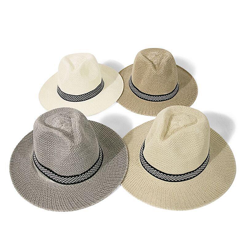 Wide Brim Hats Unisex Sun Hat Casual Vacation Panama Straw Women Beach Men Foldable
Wide Brim Hats Unisex Sun Hat Casual Vacation Panama Straw Women Beach Men Foldable