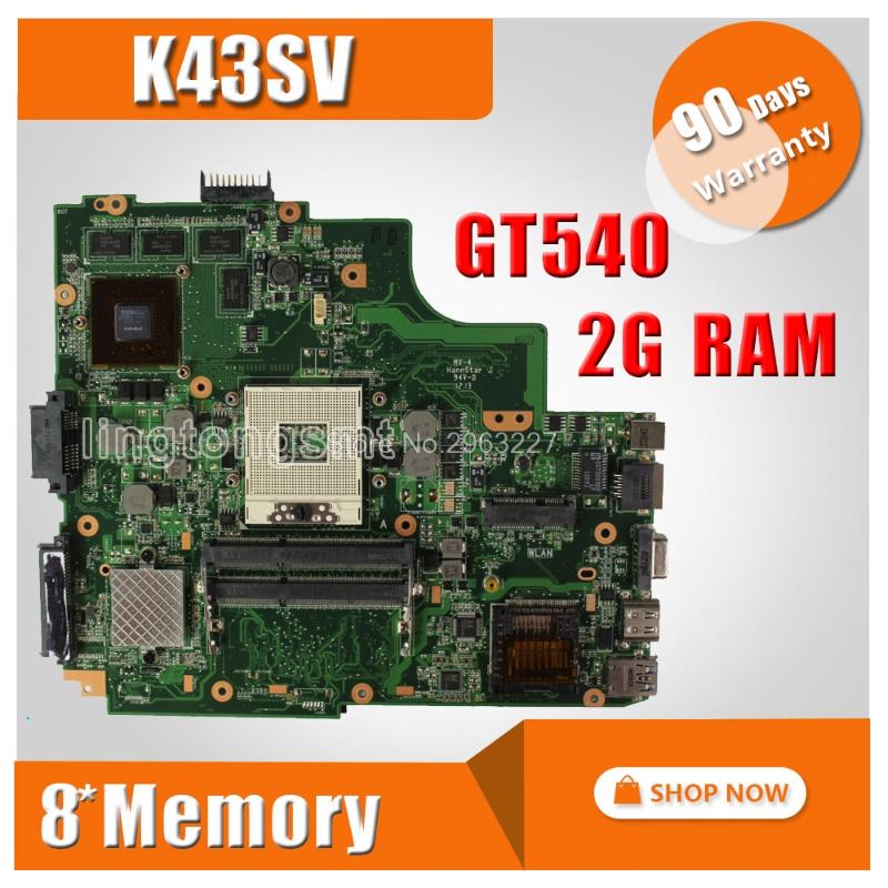 K43SV Motherboard REV3.0 GT540M 1GB/GT630M For Asus A43S X43S K43SJ K43SV Laptop motherboard Mainboard
K43SV Motherboard REV3.0 GT540M 1GB/GT630M For Asus A43S X43S K43SJ K43SV Laptop motherboard Mainboard