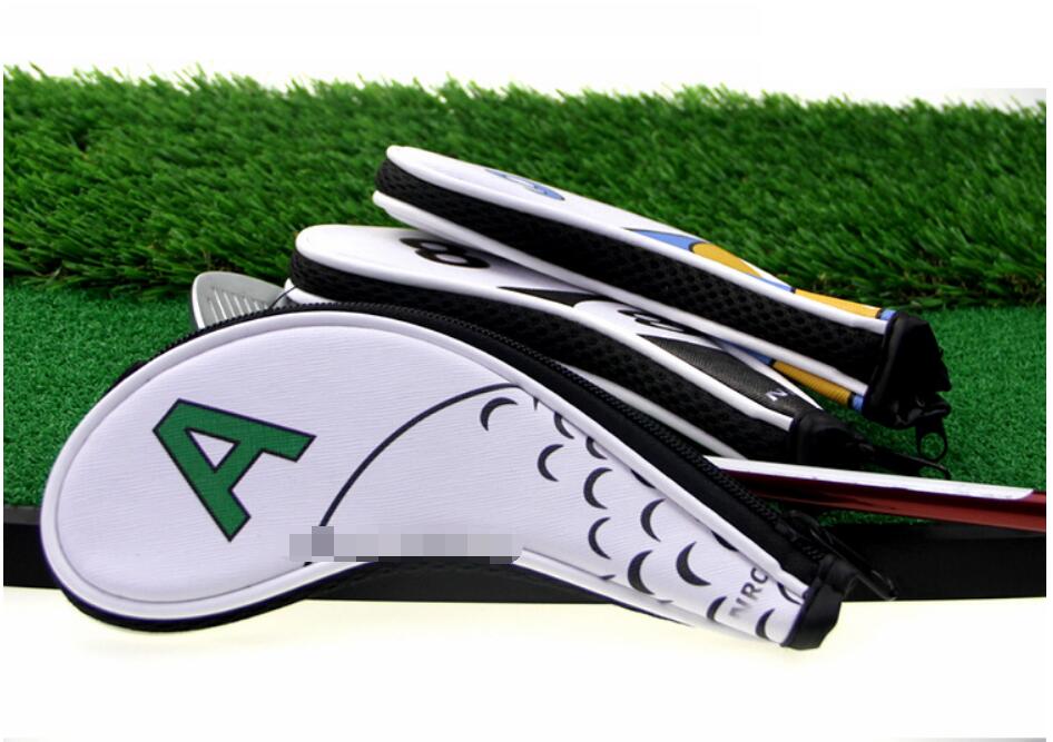 New designer golf iron cover, club head cover, digital zipper sports ball pattern protective cover, PU waterproof 9 pcs/group color 001
New designer golf iron cover, club head cover, digital zipper sports ball pattern protective cover, PU waterproof 9 pcs/group color 001