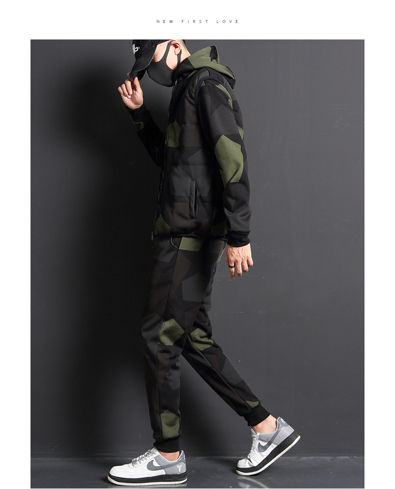 HOT 2020 Autumn and winter new casual camouflage sports 3 piece suit men's casual suit men's long-sleeved sweater, As pic
HOT 2020 Autumn and winter new casual camouflage sports 3 piece suit men's casual suit men's long-sleeved sweater, As pic