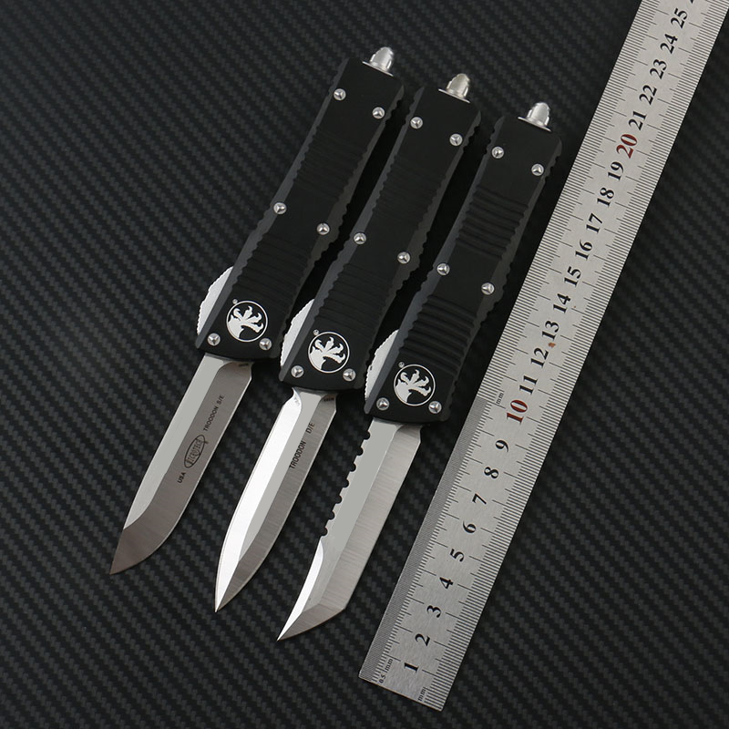 Microtech TROODON Automatic Tactical knife D2 Blade CNC T6-6061 Aluminum alloy handle outdoor camping Survive EDC tool knife pocket knives
Microtech TROODON Automatic Tactical knife D2 Blade CNC T6-6061 Aluminum alloy handle outdoor camping Survive EDC tool knife pocket knives