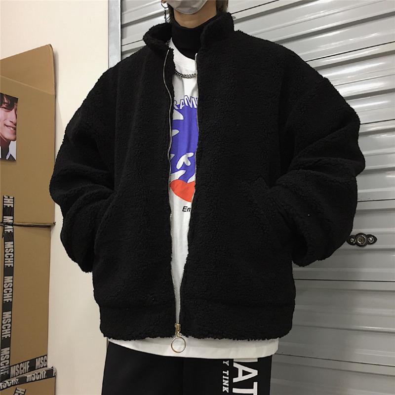 Korean Lamb Fur Jacket Men's Parka Warm Fashion Retro Casual Short Coat Men Clothes Wild Loose Winter Thick Couple Jacket -XL, Black
Korean Lamb Fur Jacket Men's Parka Warm Fashion Retro Casual Short Coat Men Clothes Wild Loose Winter Thick Couple Jacket -XL, Black