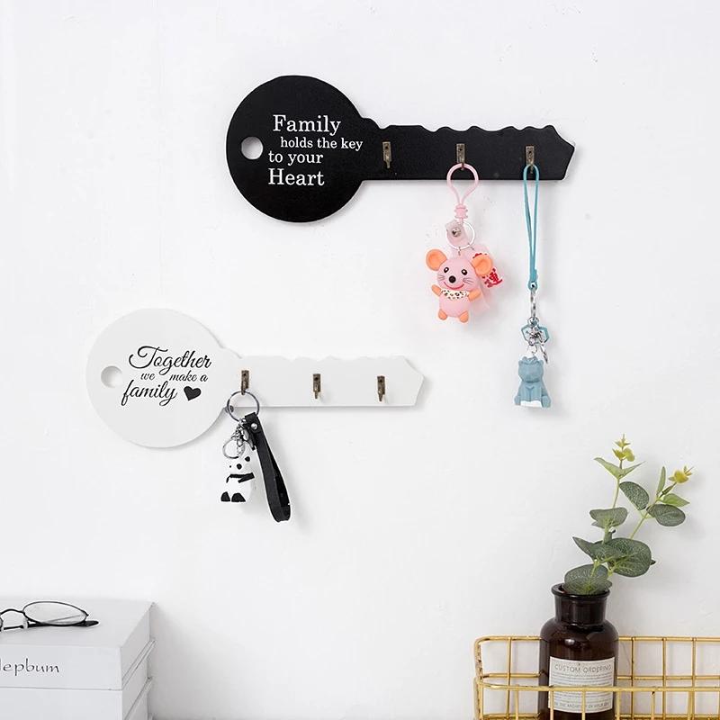 Retro Wood Key Holder Wall Mount Hooks Keys Shape Storage Rack Hanger Decor Hanging Gifts Home Entrance Door Wall Organizer 
Retro Wood Key Holder Wall Mount Hooks Keys Shape Storage Rack Hanger Decor Hanging Gifts Home Entrance Door Wall Organizer