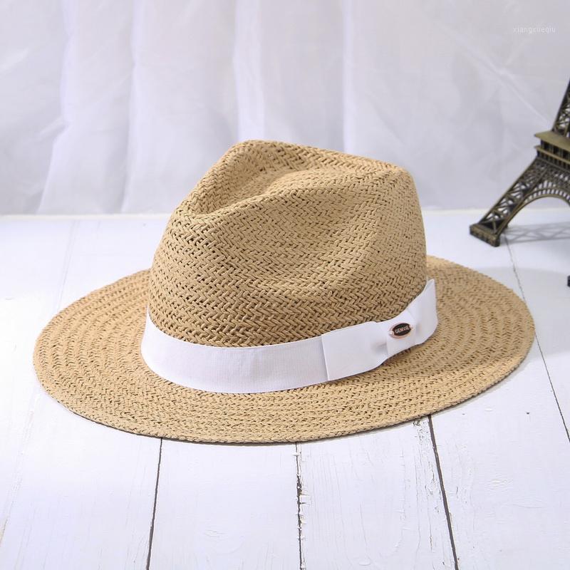 Summer Ribbon Sun Hat Casual Vacation Panama Topper Straw Women Beach Paper Hats Foldable Chapeau Wide Brim, Blue;gray
Summer Ribbon Sun Hat Casual Vacation Panama Topper Straw Women Beach Paper Hats Foldable Chapeau Wide Brim, Blue;gray