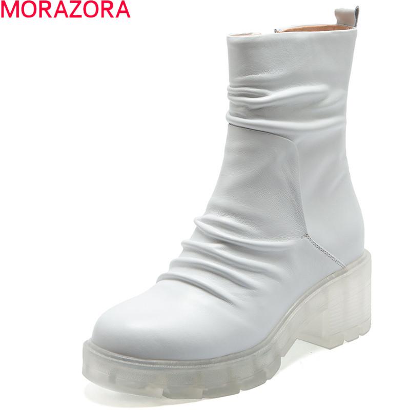 MORAZORA 2020 New arrival fashion women boots top quality sheepskin ladies shoes autumn winter solid color ankle boots, Black
MORAZORA 2020 New arrival fashion women boots top quality sheepskin ladies shoes autumn winter solid color ankle boots, Black