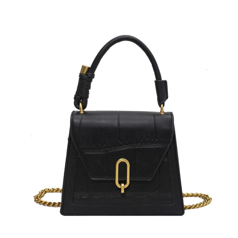 Crocodile-print bag female chain sloping small square bag 2021 popular retro small square net red chain tidal, Black
Crocodile-print bag female chain sloping small square bag 2021 popular retro small square net red chain tidal, Black