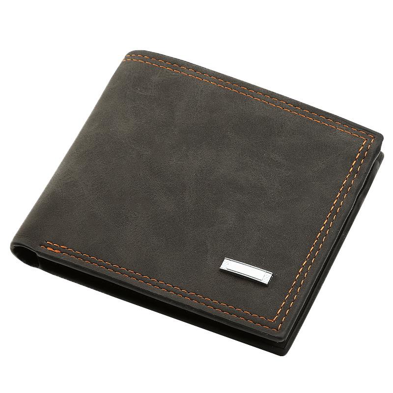 Men's Short Wallet with Zipper Vintage Men's Multi-Card Soft Leather Wallet, Brown 
Men's Short Wallet with Zipper Vintage Men's Multi-Card Soft Leather Wallet, Brown