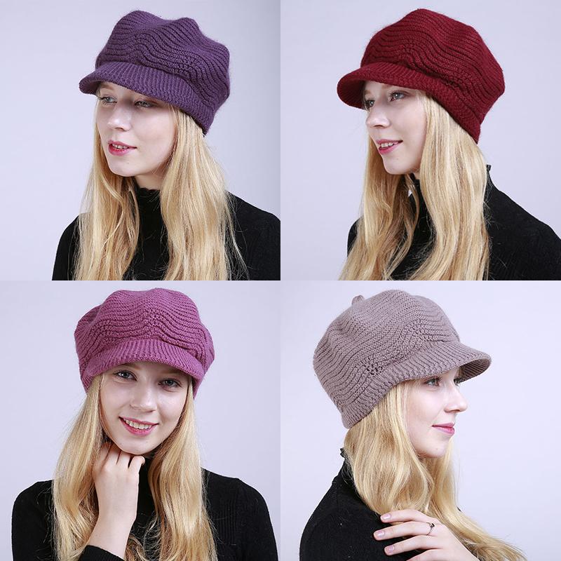 Berets Knitted Hat Women Winter Hats For Ladies Beanie Girls CAPS Bonnet Femme Warm Wool Sombrero Mujer, Dark purple
Berets Knitted Hat Women Winter Hats For Ladies Beanie Girls CAPS Bonnet Femme Warm Wool Sombrero Mujer, Dark purple