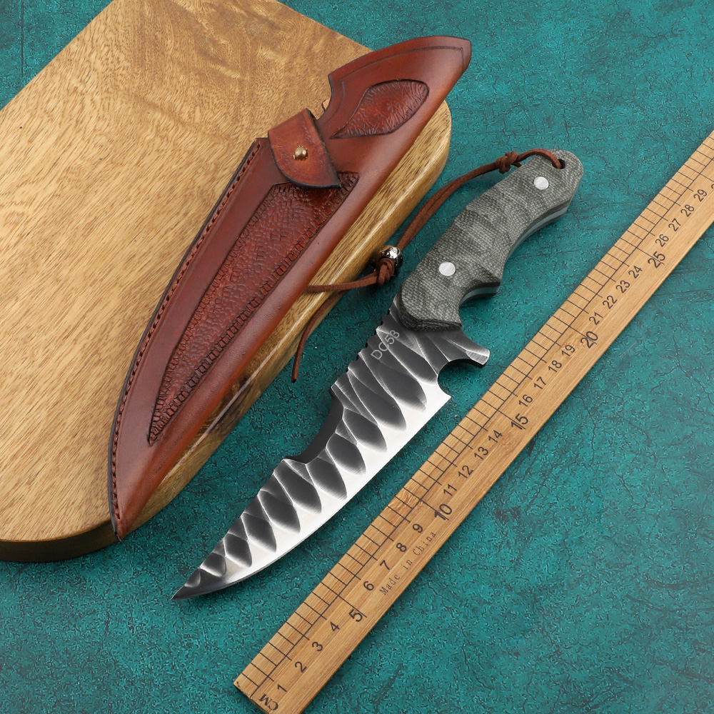Track DC53 piece mouth manual knife fixed knife Micarta handle outdoor EDC self-defense hunting tactics survival claw knife
Track DC53 piece mouth manual knife fixed knife Micarta handle outdoor EDC self-defense hunting tactics survival claw knife