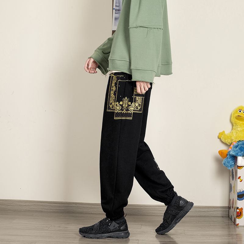 Spring 2021 Trousers and New Winter Printed Elastic Waistline Drop Sports Pants Youth Male DNNR, Black gold.
Spring 2021 Trousers and New Winter Printed Elastic Waistline Drop Sports Pants Youth Male DNNR, Black gold.