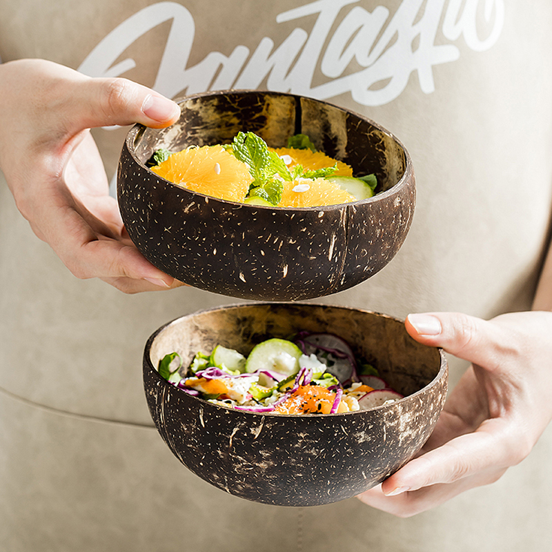 Natural Coconut Bowl Spoon Coconut Shell Fruit Salad Noodle Rice Bowl Ice Cream Wooden Bowl Tableware Art Crafts Restaurant Kitchen CFYL0216
Natural Coconut Bowl Spoon Coconut Shell Fruit Salad Noodle Rice Bowl Ice Cream Wooden Bowl Tableware Art Crafts Restaurant Kitchen CFYL0216