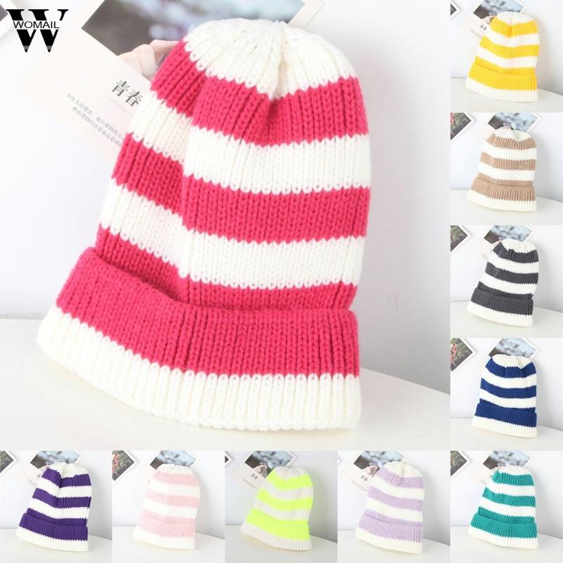 Womail Hat Winter Unisex Fashion Individual Ocean Style Stripe Colour Fluorescent casquette Casual Knitted Wool beret enfant, Pp
Womail Hat Winter Unisex Fashion Individual Ocean Style Stripe Colour Fluorescent casquette Casual Knitted Wool beret enfant, Pp