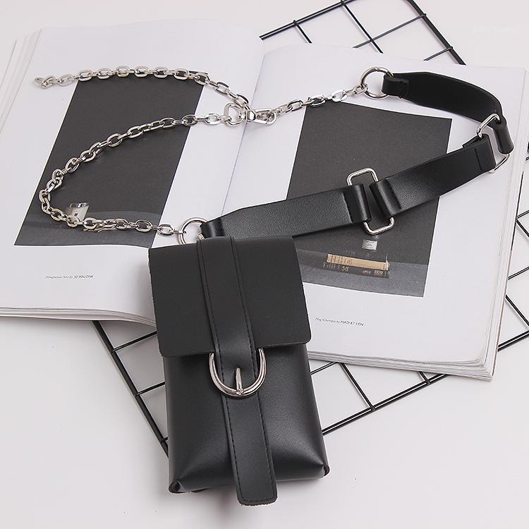 Black Punk Removable PU Leather Waist Belt Chain Phone Bag For Women 2020 Chic Hip Hop Adjustable Waistband Chain Chest Bag1
Black Punk Removable PU Leather Waist Belt Chain Phone Bag For Women 2020 Chic Hip Hop Adjustable Waistband Chain Chest Bag1