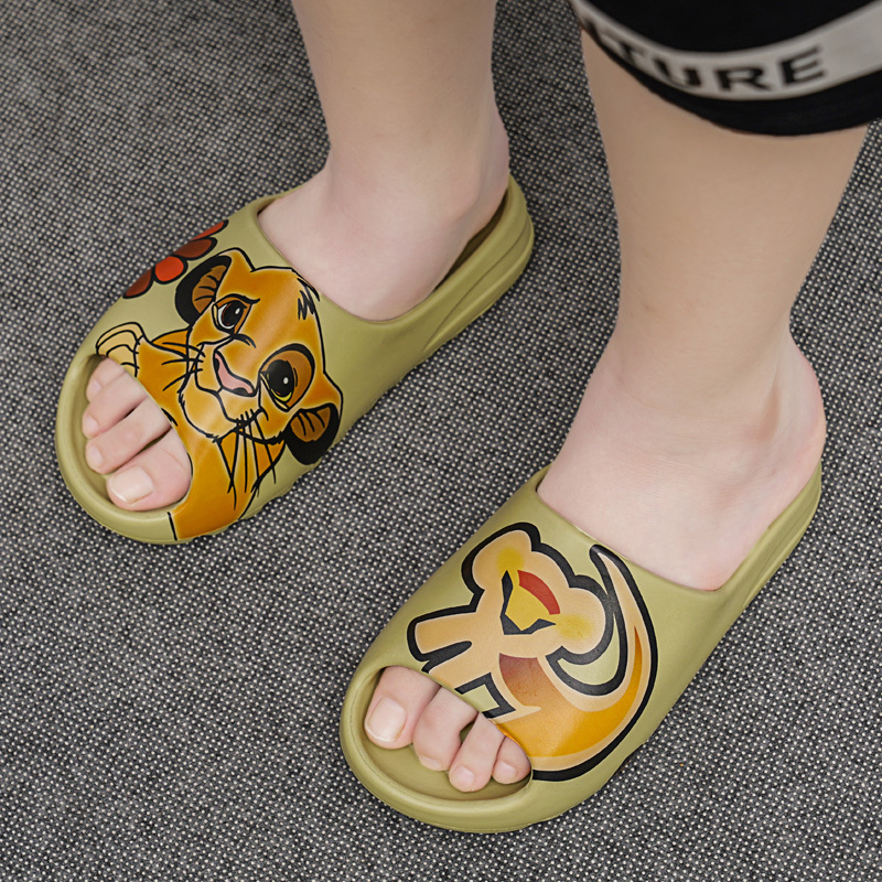 Children Slippers Girls Summer Cute Cartoon Graffiti Beach Sandals Kids Bathroom Toddler Boys Indoor Flip Flops Baby Home Shoes 220224