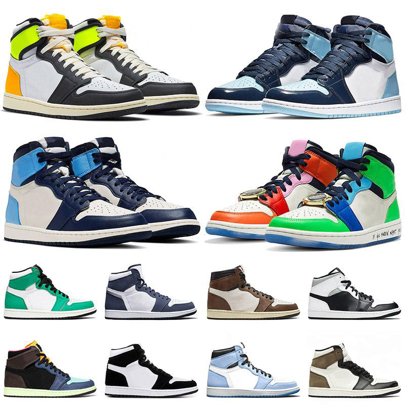 021 New Arrival Volt Gold Jumpman 1 1s High Obsidian UNC Patent Basketball Shoes TWIST Dark Mohca Mens Womens Trainers Sneakers Size 40-46
021 New Arrival Volt Gold Jumpman 1 1s High Obsidian UNC Patent Basketball Shoes TWIST Dark Mohca Mens Womens Trainers Sneakers Size 40-46