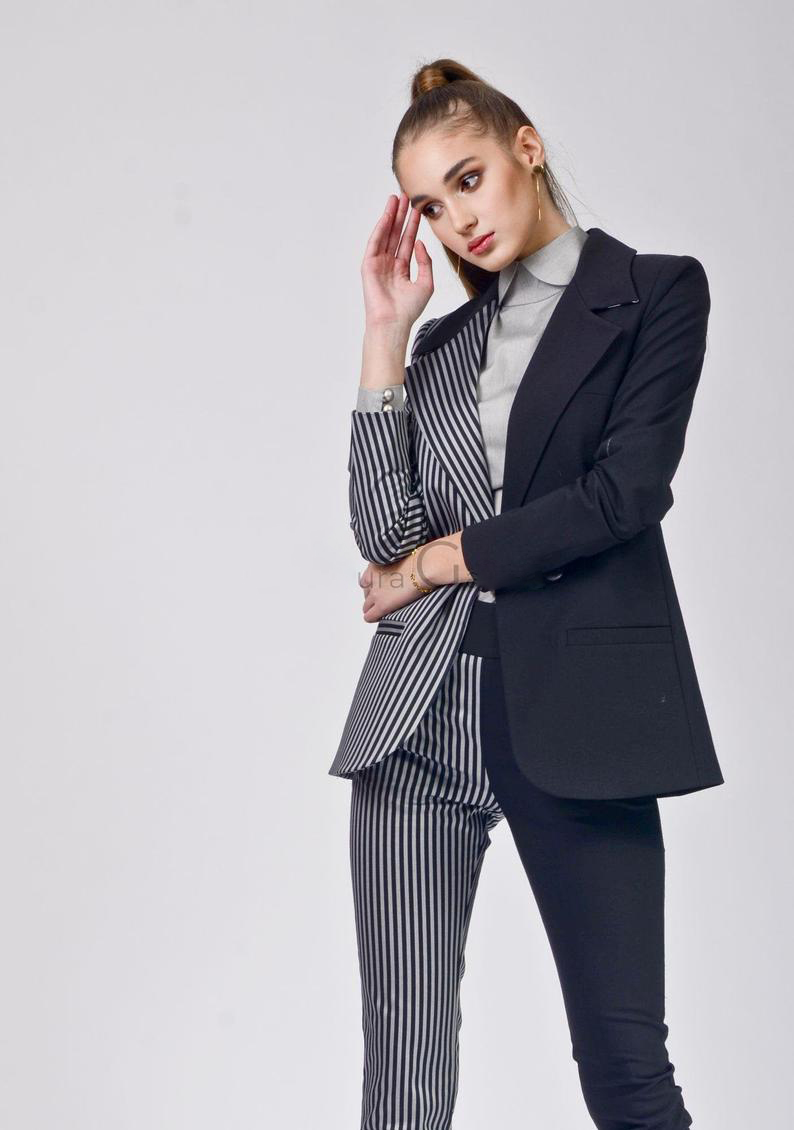 New Spring Unique Mother of the Bride Pants Suit Women Ladies Formal Evening Party Tuxedos Formal Work Wear For Wedding 2 pcs