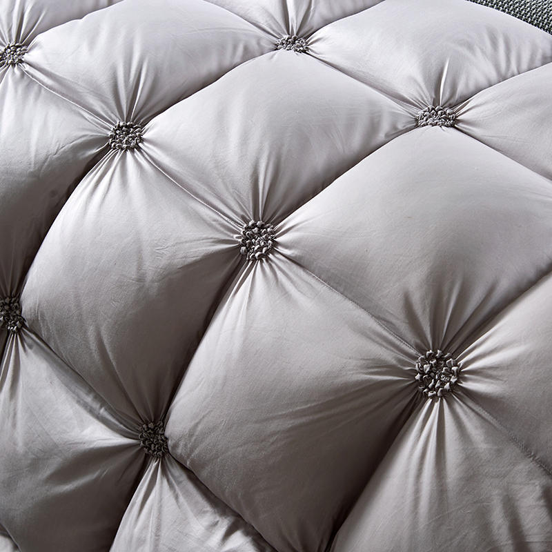 100%Goose Down White Grey Comforter Bedding set King Queen Full size Bed Quilt set Bedspread Duvet Throw Blanket edredon colcha LJ201016