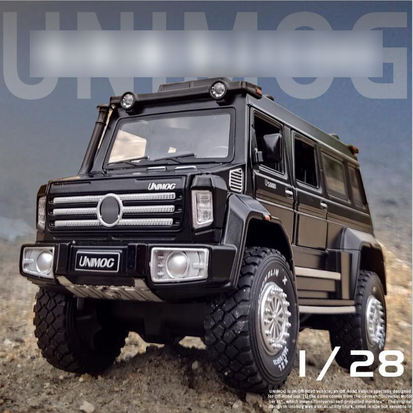 Off-Road Model 1:28 Vehicle Alloy UNIMOGU500 Sound Multifunctional Light Door Open Toy Car For Boys Gifts
Off-Road Model 1:28 Vehicle Alloy UNIMOGU500 Sound Multifunctional Light Door Open Toy Car For Boys Gifts