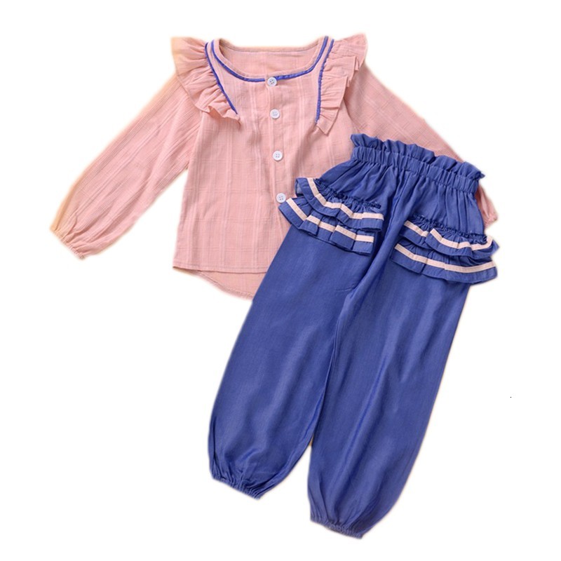 2021 2-6y Toddler Kids Baby Clothing Set Pink Ruffles t Shirt + Dark Blue Pants Autumn New Girls Clothes Children Costumes Aelt, A173
2021 2-6y Toddler Kids Baby Clothing Set Pink Ruffles t Shirt + Dark Blue Pants Autumn New Girls Clothes Children Costumes Aelt, A173