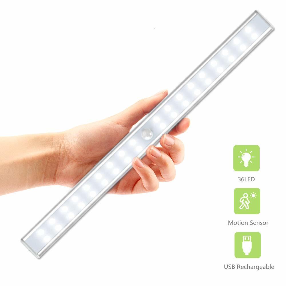 2021 New Usb Rechargeable 20/36/64leds Led under Cabinet Pir Motion Sensor for Wardrobe Cupboard Closet Kitchen Night Light Fxrb
2021 New Usb Rechargeable 20/36/64leds Led under Cabinet Pir Motion Sensor for Wardrobe Cupboard Closet Kitchen Night Light Fxrb