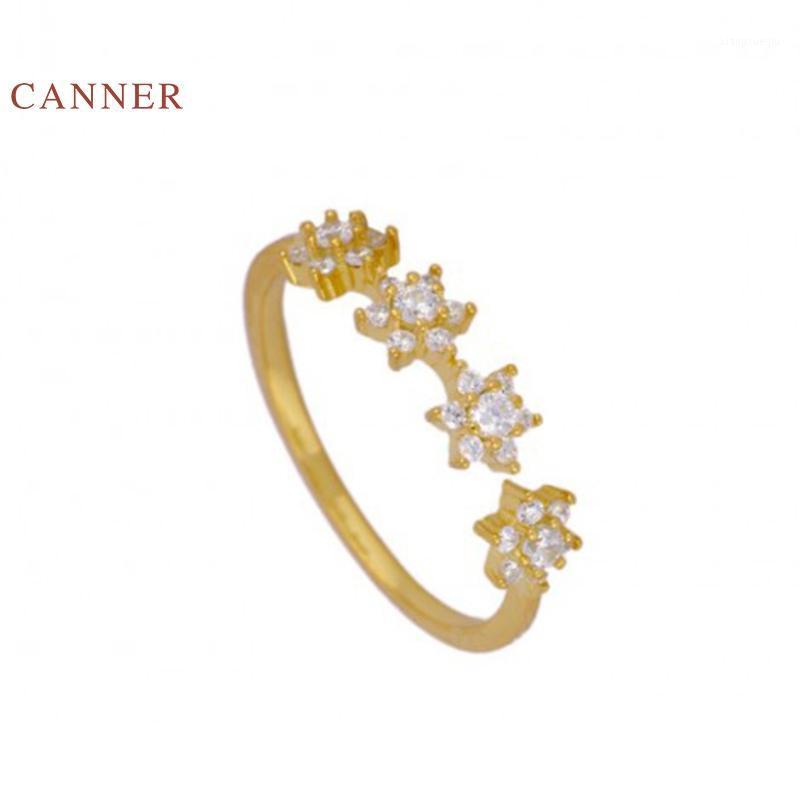 Cluster Rings CANNER Ins Luxury Snowflake Diamonds Ring 100% 925 Sterling Silver Anillos Gold For Women Fine Jewelry Wedding, Golden;silver
Cluster Rings CANNER Ins Luxury Snowflake Diamonds Ring 100% 925 Sterling Silver Anillos Gold For Women Fine Jewelry Wedding, Golden;silver