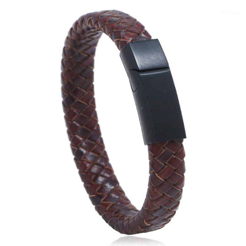 Fashion Vintage Men Jewelry Black Stainless Steel Magnetic Clasp Wristband 20.5/22.5CM Braided Leather Rock Punk Bracelet Bangle1
Fashion Vintage Men Jewelry Black Stainless Steel Magnetic Clasp Wristband 20.5/22.5CM Braided Leather Rock Punk Bracelet Bangle1