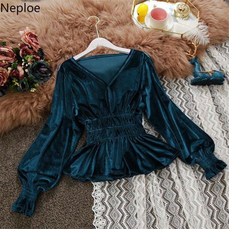 Neploe V-neck Ruffles Blouses Women Tops Long Sleeve Female Shirt Solid Color Korean Clothes Lantern Sleeve Elegant Blusas T200321, Coffee blouses
Neploe V-neck Ruffles Blouses Women Tops Long Sleeve Female Shirt Solid Color Korean Clothes Lantern Sleeve Elegant Blusas T200321, Coffee blouses