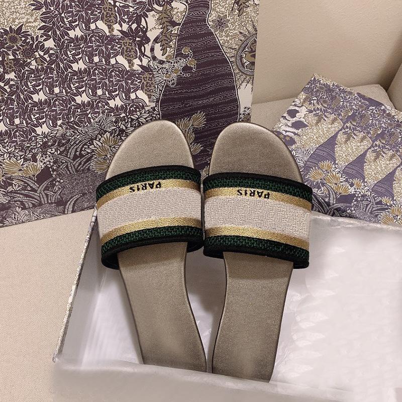 2022 Womens Slippers Summer Embroidery Sandal Floral Brocade fashion Flip Flops Striped Beach Genuine Leather Dazzle Flowers Slipper with box, Pic 17
2022 Womens Slippers Summer Embroidery Sandal Floral Brocade fashion Flip Flops Striped Beach Genuine Leather Dazzle Flowers Slipper with box, Pic 17