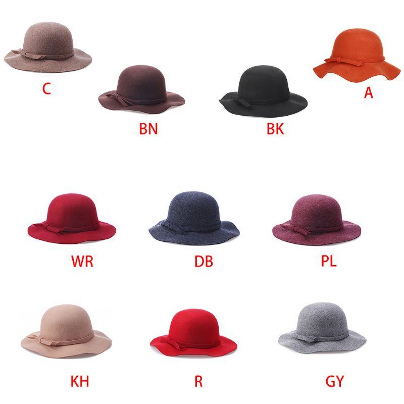 Women Autumn Faux Wool Felt Floppy Hat Elegant Bowknot Wavy Wide Brim Bucket Cap 2XPD, Dark grey
Women Autumn Faux Wool Felt Floppy Hat Elegant Bowknot Wavy Wide Brim Bucket Cap 2XPD, Dark grey