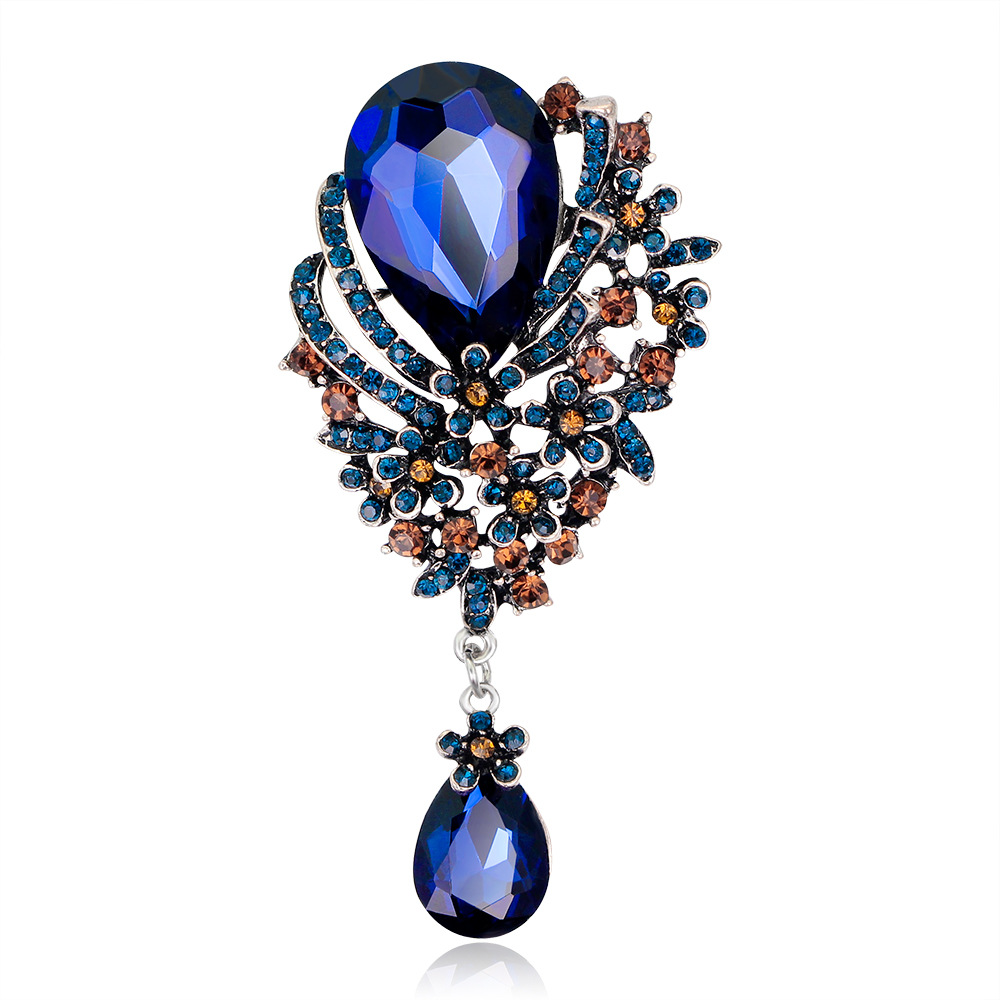 Crystal Water drop Brooch pins diamond business suit corsage brooches for women fashion accessories will and sandy gift
Crystal Water drop Brooch pins diamond business suit corsage brooches for women fashion accessories will and sandy gift