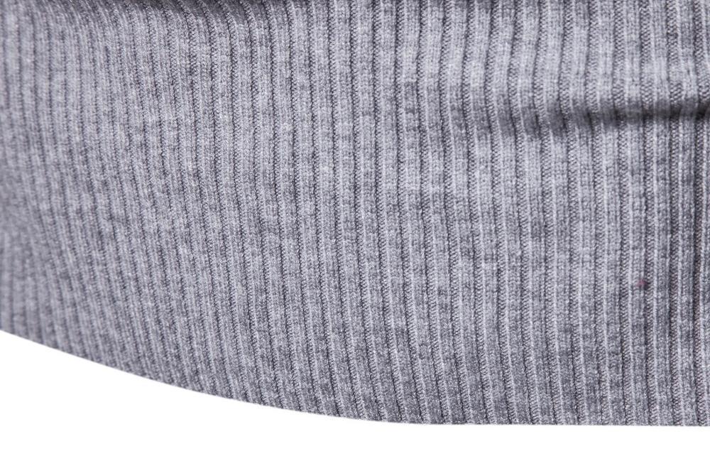 Sweater Man Solid Color Warm Casual Knitted Men Pullover Sweaters 201118
