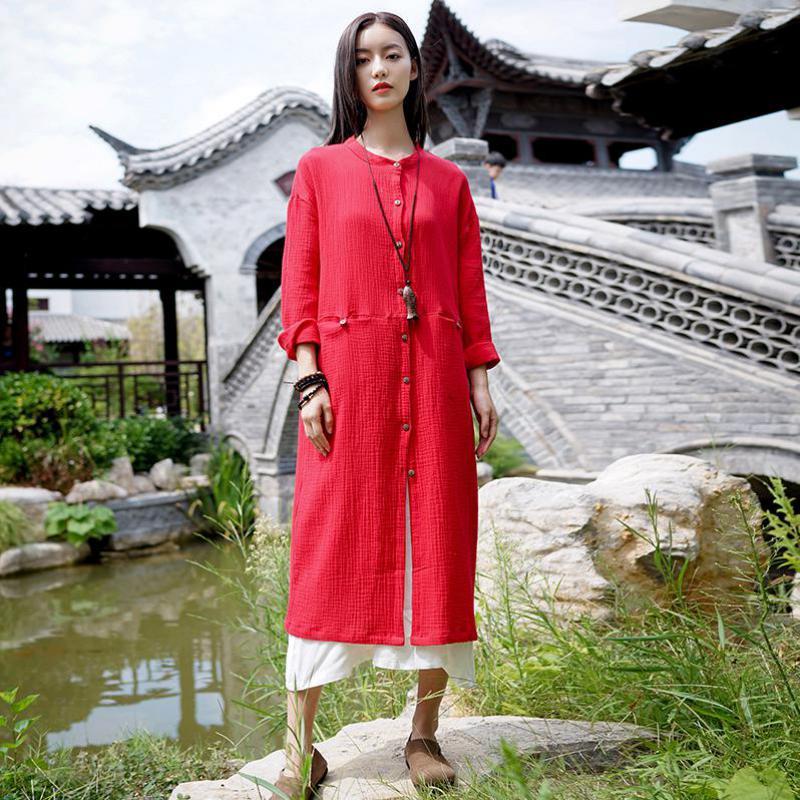 Johnature 2020 New Cotton Linen O-neck Long Sleeve All-match Long Coats Autumn Loose Comfortable Single Breasted Female Coat, Gray
Johnature 2020 New Cotton Linen O-neck Long Sleeve All-match Long Coats Autumn Loose Comfortable Single Breasted Female Coat, Gray