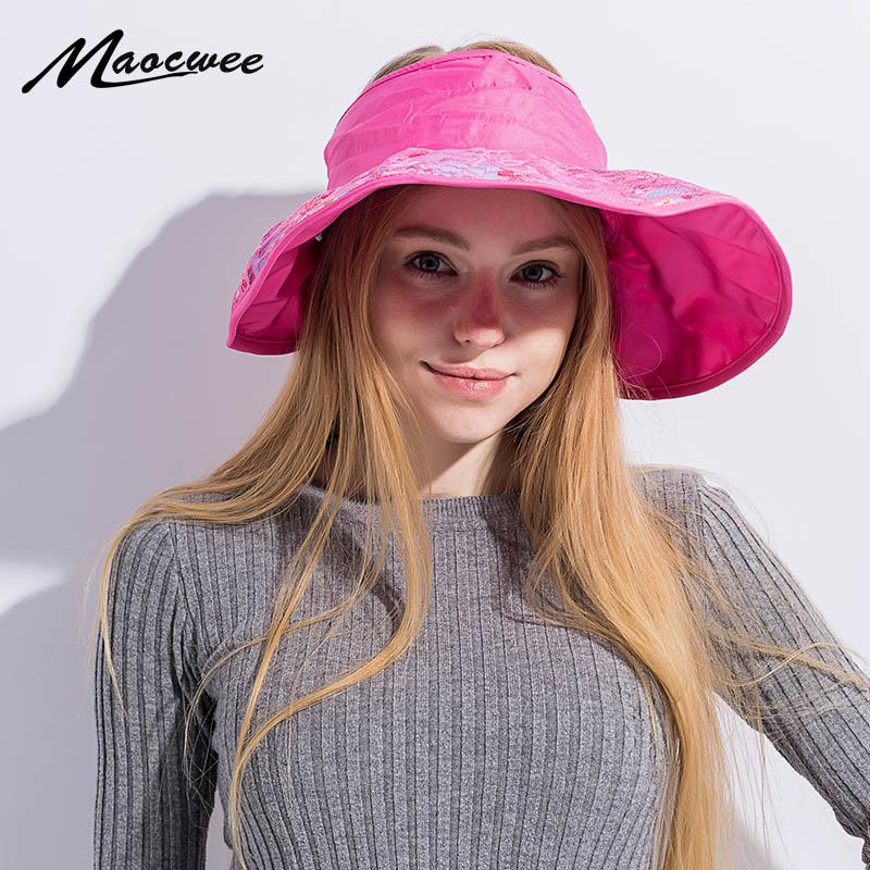 Wide Brim Hats Beach Cap Sun Bonnet Visor Empty Top Hat Female Summer Sunscreen Folding Big For Girl Lovely Lace Floral Pattern
Wide Brim Hats Beach Cap Sun Bonnet Visor Empty Top Hat Female Summer Sunscreen Folding Big For Girl Lovely Lace Floral Pattern