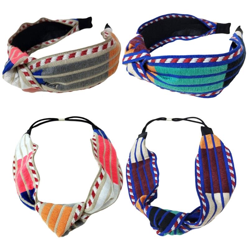 Korean Women Color Block Striped Headband Vintage Chunky Twist Knot Center Hair Hoop Autumn Knitted Stretch Wide Turban
Korean Women Color Block Striped Headband Vintage Chunky Twist Knot Center Hair Hoop Autumn Knitted Stretch Wide Turban