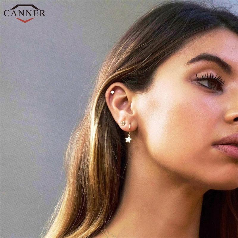 925 Sterling Silver Mini Hoop Earrings for Women Girls Cute Star Earrings 2021 Jewelry Gold Color Small Circle Earings Gift H40
925 Sterling Silver Mini Hoop Earrings for Women Girls Cute Star Earrings 2021 Jewelry Gold Color Small Circle Earings Gift H40